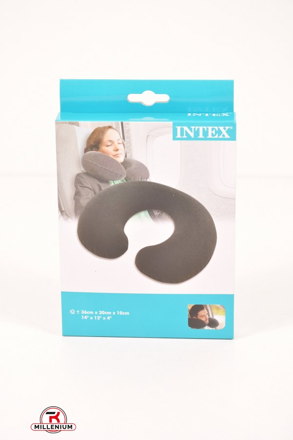 Подушка-подголовник INTEX 33*25*8 см. "дорожная" арт.68675