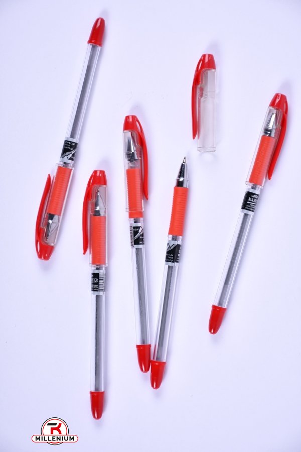 Ручка масляная (цвет красный) MAXRITER "Cello" арт.MAXRITER