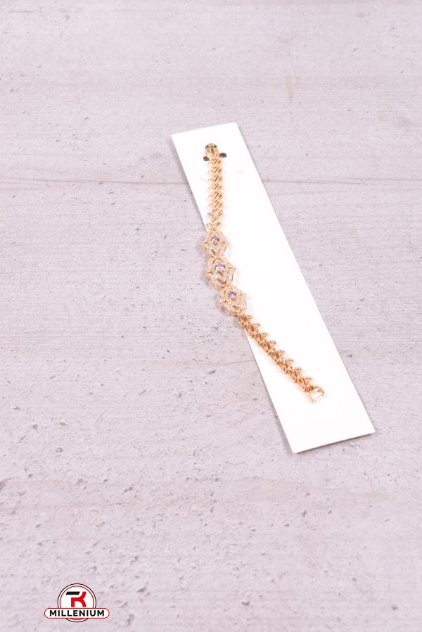 Браслет жіночий під золото Fashion Jewelry 16 см арт.00031000
