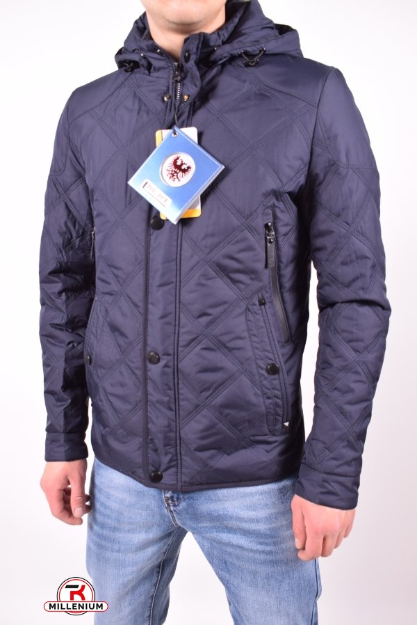 Куртка чоловіча з плащової тканини (колір темно-синій) демісезонний BOOS JACK Розмір в наявності : 46 арт.JK-8861