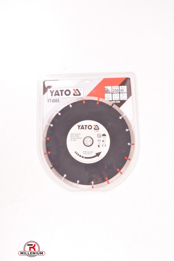 Диск алмазный отрезной YATO "SEGMENT" 230/2,7/8/22,2 мм арт.YT-6005
