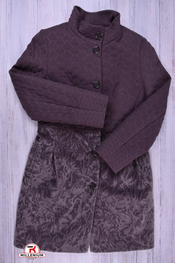 Пальто жіноче кашемірове демісезонне RICCO Розмір в наявності : 46 арт.румянец