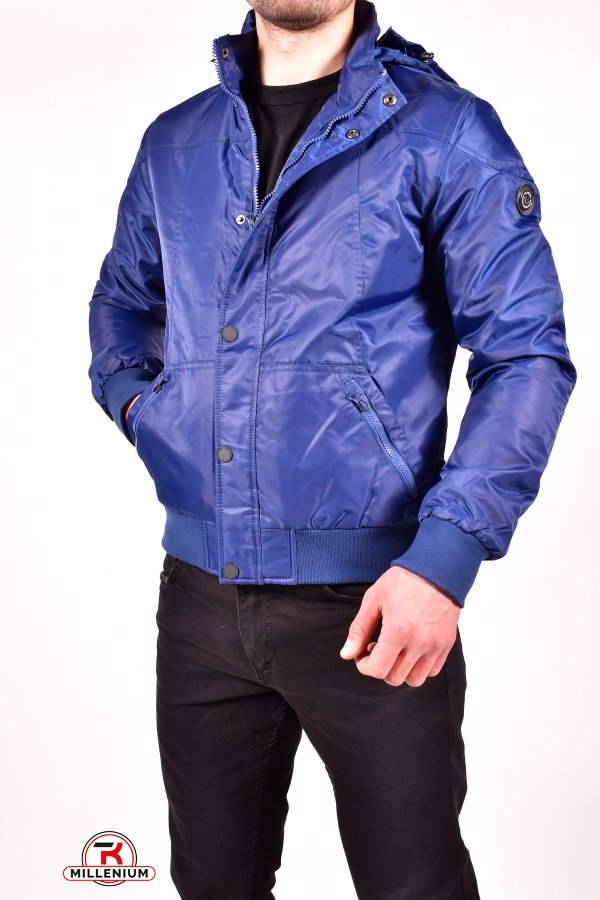 Куртка мужская демисезонная из плащёвки (цв.синий) Размер в наличии : 48 арт.7490.