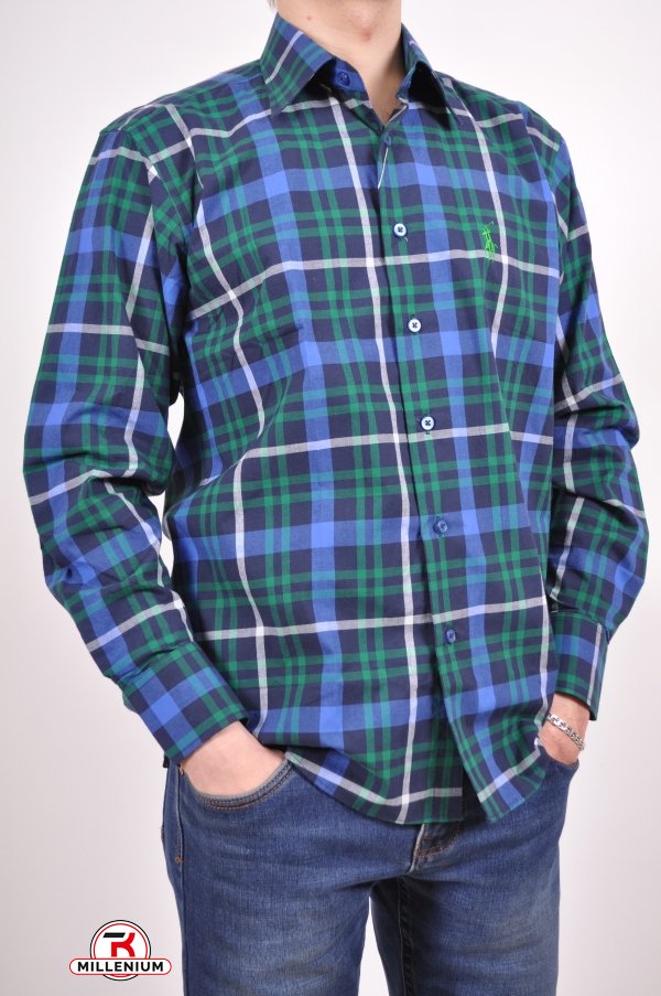 Рубашка мужская 100% cotton Polo Размер в наличии : 46 арт.A1-12