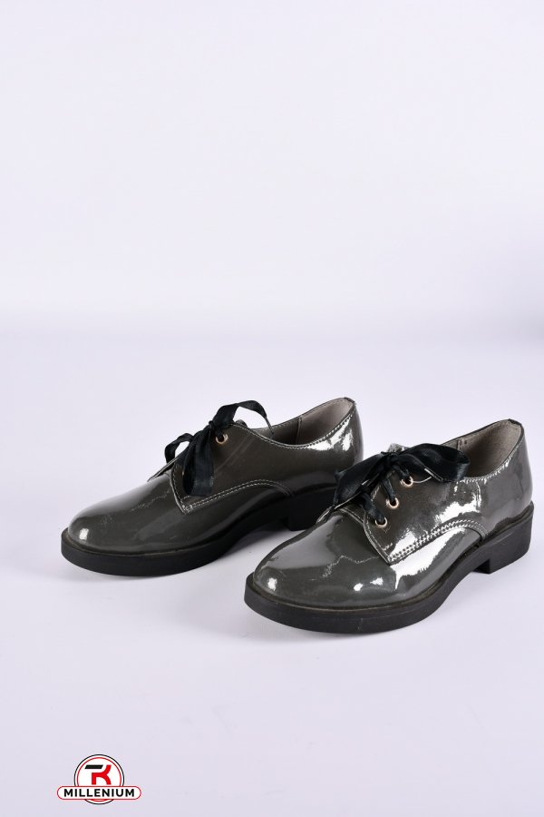 Туфли женские лаковые (цв.серый) Kostas Размер в наличии : 36 арт.030