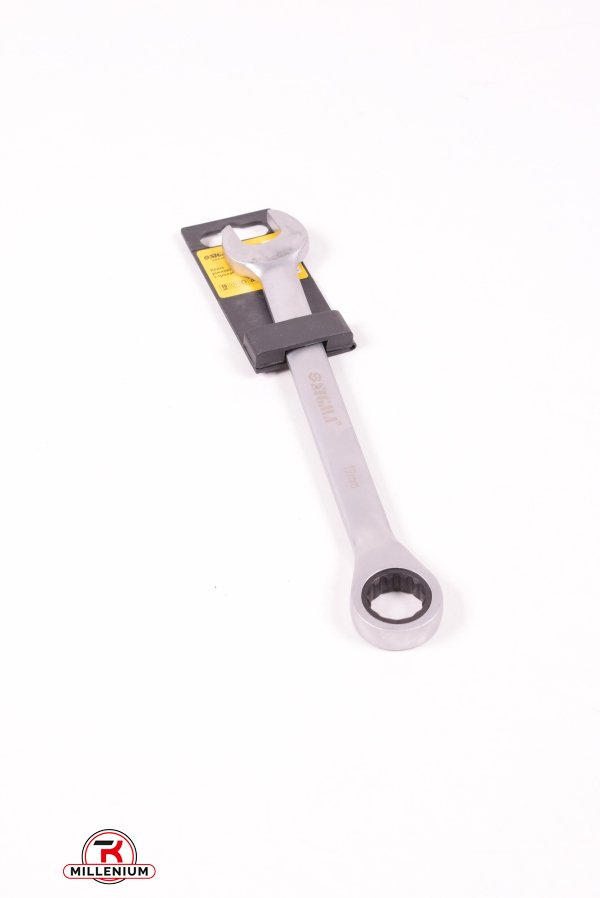Ключ рожково-накидной трещоточный 19мм CrV SATINE арт.6022191