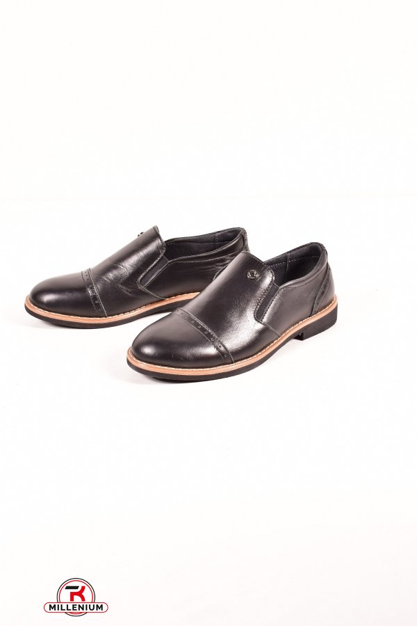 Туфли для мальчика (цв.чёрный) из натуральной кожи JORDAN Размеры в наличии : 33, 34, 38 арт.3916