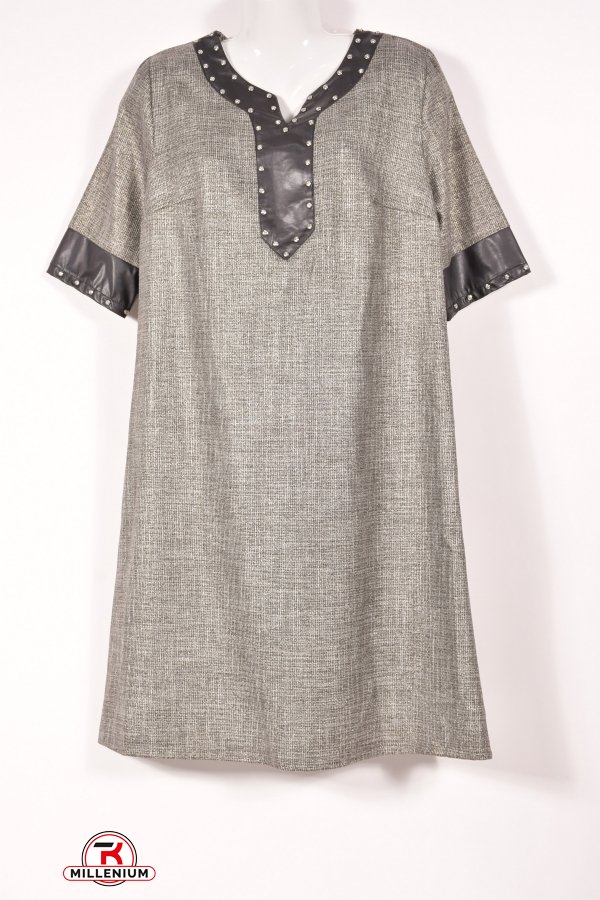 Платье женское рукав 3/4 "SUNLEES" (Cotton 90%,Elastane 10%) Размер в наличии : 48 арт.0041023SNL