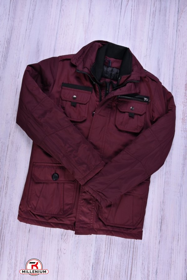 Куртка мужская демисезонная (color.bordo) из плащевки Ge Bruder Размер в наличии : 42 арт.912