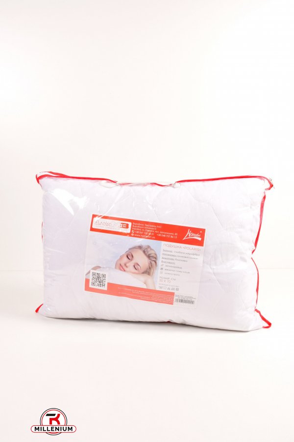 Подушка "Polaris"размер 50/70 см (наполнитель гипоаллергенные волокна, ткань  поликотон) арт.2010002