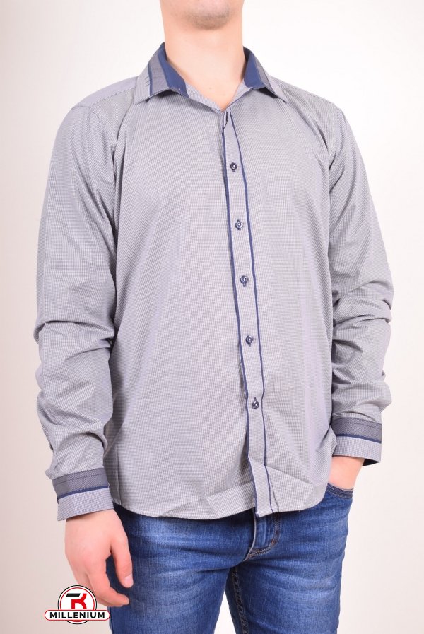 Рубашка мужская "Slim fit" 80% cotton 20% polyester  Desibell Размер в наличии : 46 арт.SDK7010