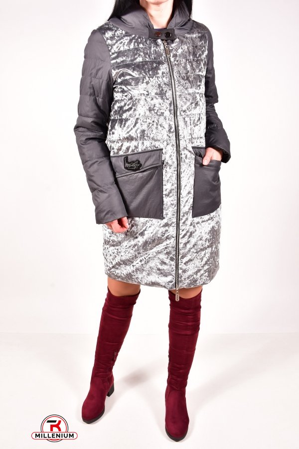 Куртка жіноча комбінована демісезонна Boruoss Розміри в наявності : 44, 46 арт.E8102