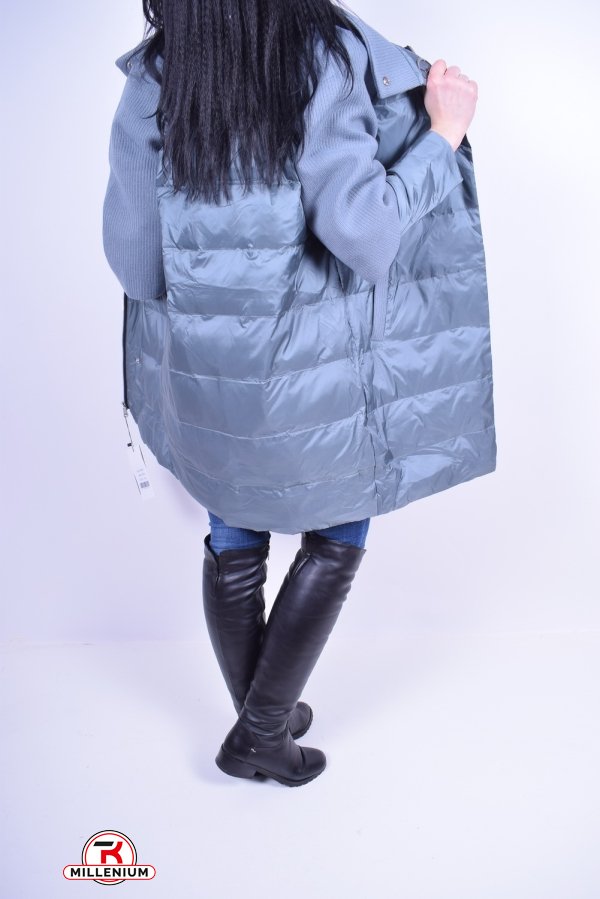 Пальто женское из плащёвки демисезонное (color 17) Crazy Button Размер в наличии : 48 арт.8811