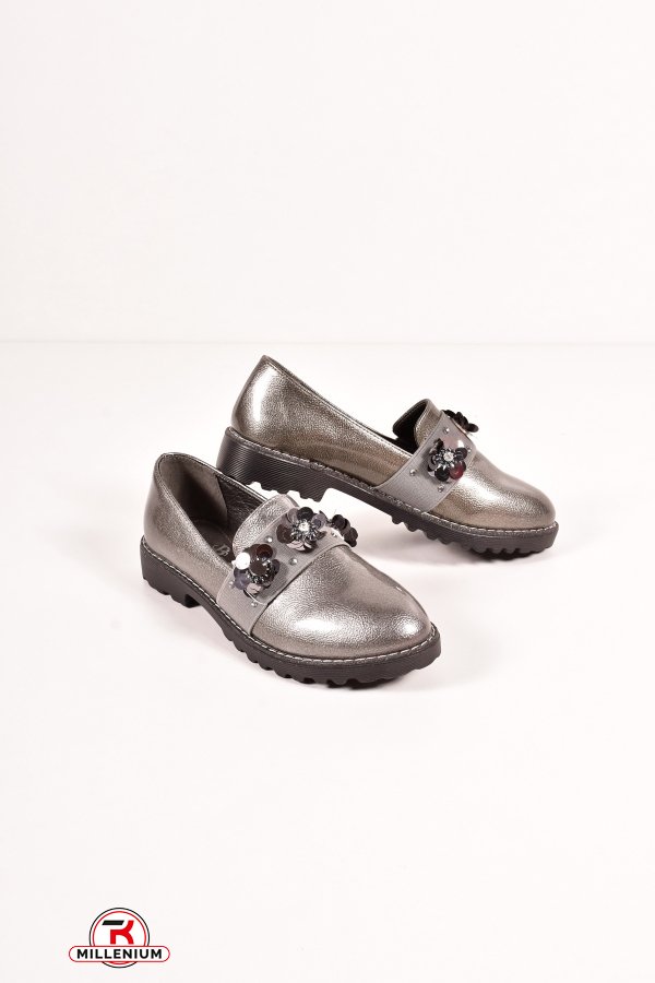 Туфлі для дівчинки (кол. Графіт) Башілі Розмір в наявності : 32 арт.6061-8