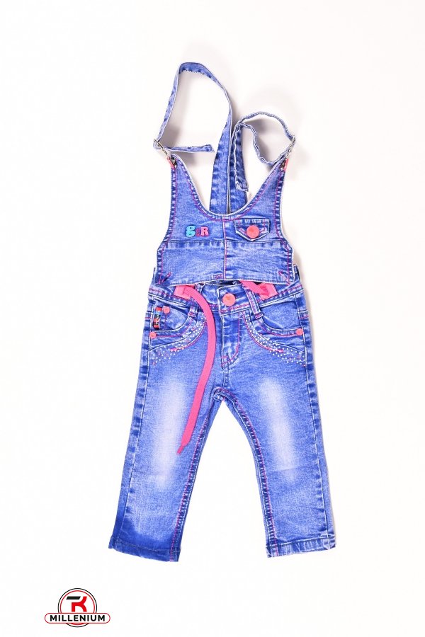 Комбинезон для девочки джинсовый Фрайерок и Фифочка Рост в наличии : 74 арт.A03,