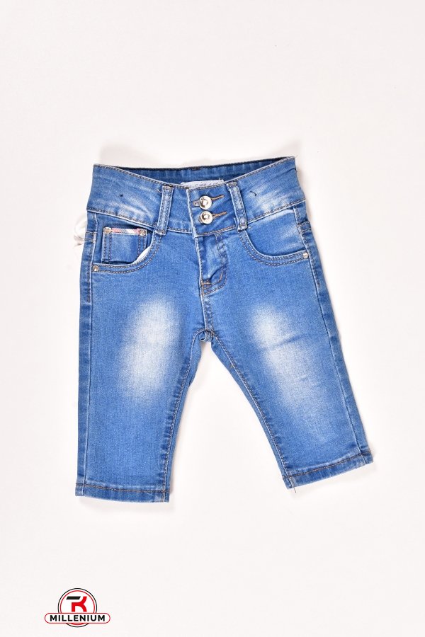 Капри джинсовые для  девочки D&S Рост в наличии : 92, 116 арт.M2302-1