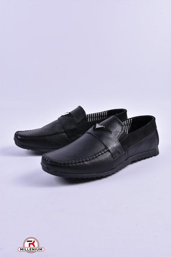 Мокасини чоловічі з натуральної шкіри DAN shoes Розмір в наявності : 41 арт.10S066-12/85