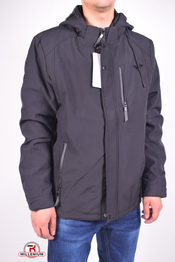Куртка мужская демисезонная (цв.черный) USMAN Размер в наличии : 46 арт.H-1801