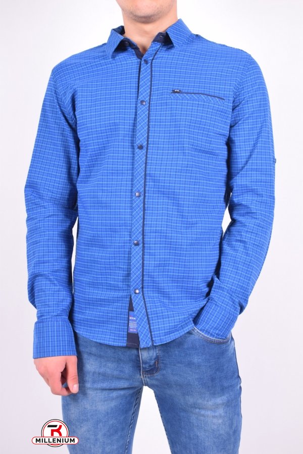 Рубашка мужская котоновая (цв.т.синий) Stendo Размер в наличии : 46 арт.15-502