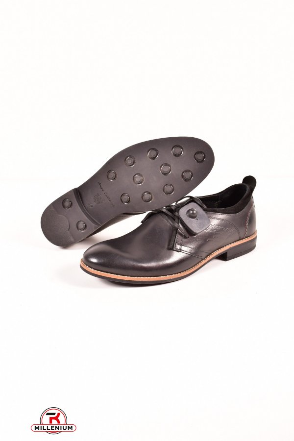 Туфлі чоловічі з натуральної шкіри DAN shoes Розмір в наявності : 43 арт.11LP5536-72