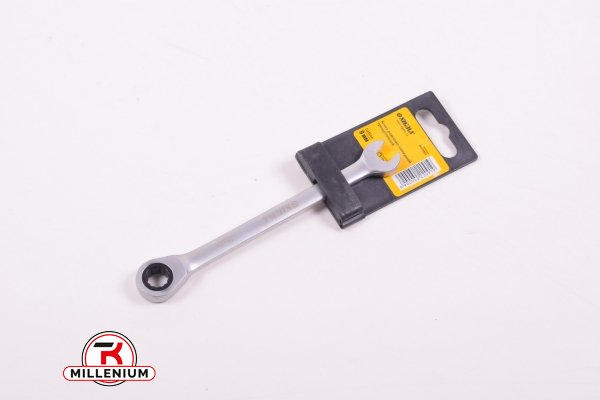 Ключ рожково-накидний трещеточний 9мм CrV SATINE арт.6022091