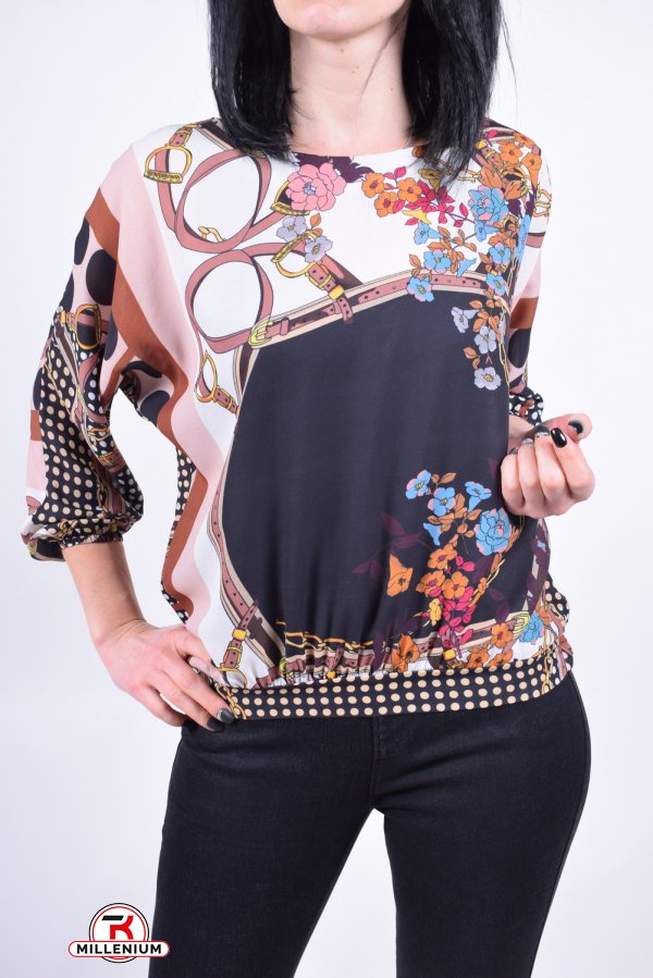 Блуза жіноча (кол. Чорний / кремовий) PARKhande Розмір в наявності : 42 арт.1324