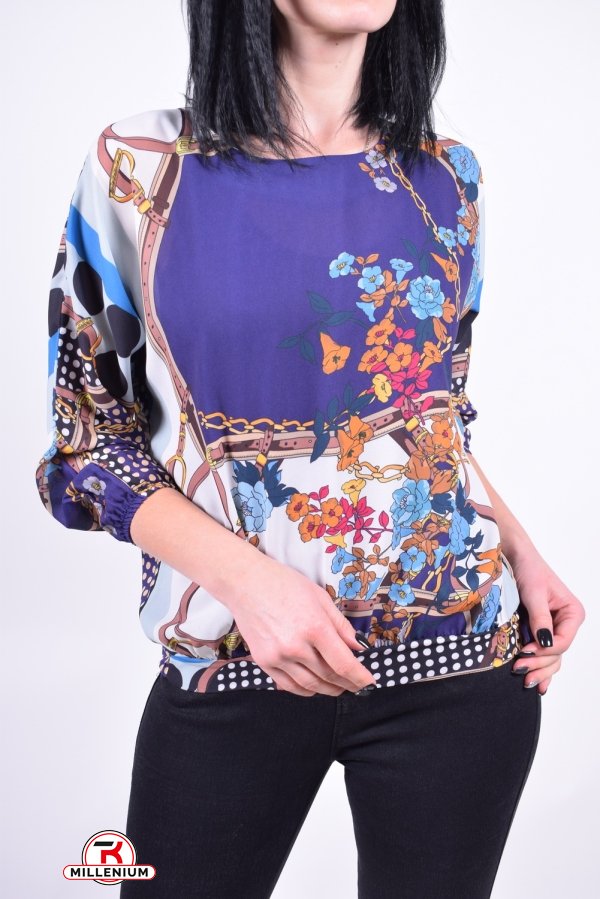 Блуза жіноча (кол. Синій) PARKhande Розміри в наявності : 42, 44, 48 арт.1324