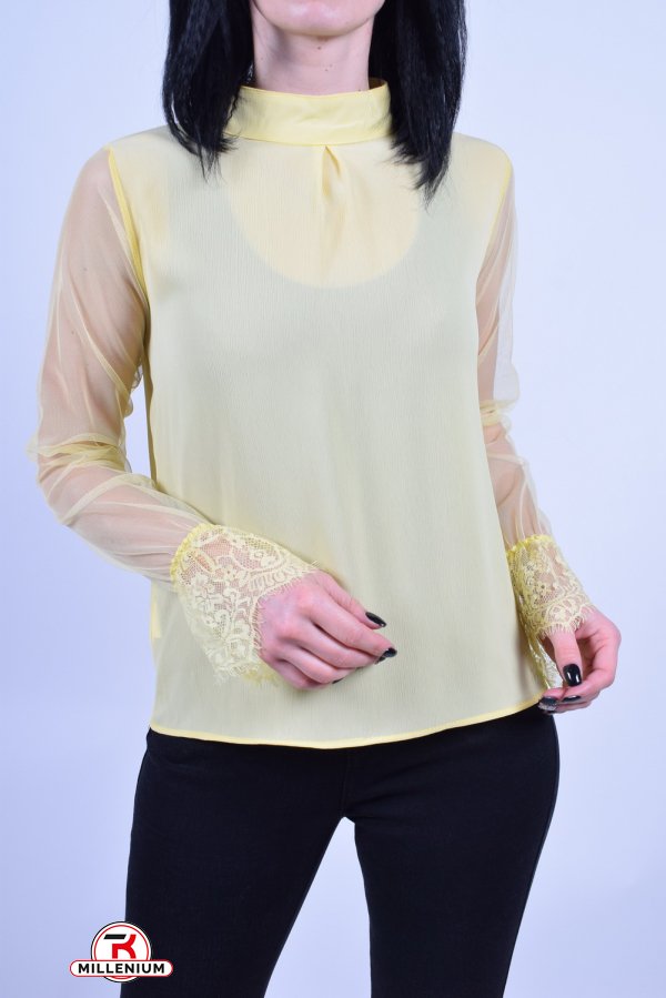 Блуза жіноча (кол. Жовтий) PARKhande Розміри в наявності : 46, 48 арт.1396