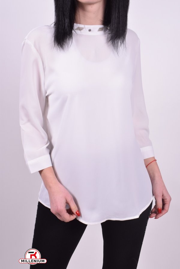 Блуза женская ( цв.белый) Qianzhidu Размеры в наличии : 42, 44 арт.B81007