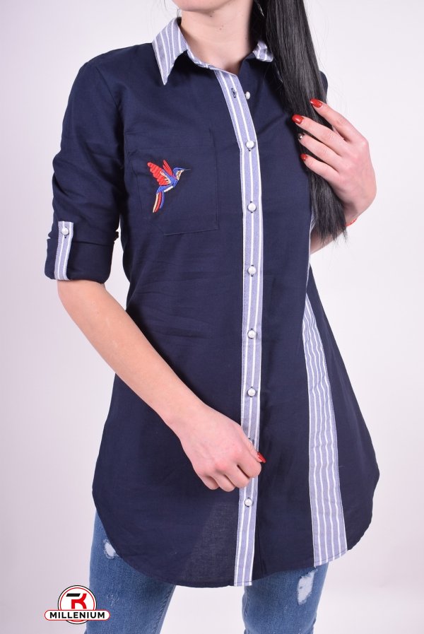 Рубашка-туника женская (цв.т.синий) Madoy Размер в наличии : 40 арт.45