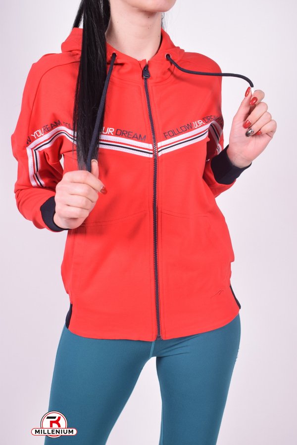 Кофта спортивна жіноча (кол. Червоний) трикотажна MARATON Розмір в наявності : 44 арт.MWSS1918063TRT002