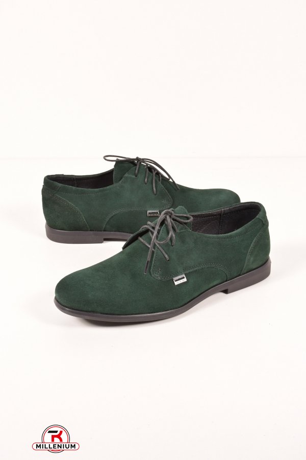 Туфлі чоловічі з натуральної шкіри (кол. Зелений) DAN shoes Розміри в наявності : 40, 42, 43, 44 арт.LT90-4