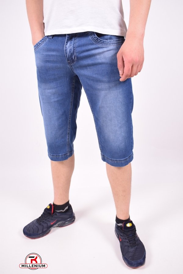 Шорты мужские джинсовые  стрейчевые FANGSIDA Размер в наличии : 30 арт.U-7-1202