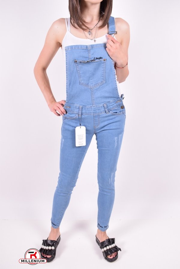 Комбінезон джинсовий жіночий стрейчевий (color 1) Lady Forgina Розмір в наявності : 30 арт.3209
