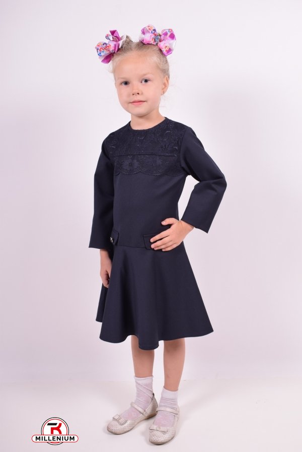 Платье для девочки (цв.т/синий) PEIDA Рост в наличии : 128 арт.5300