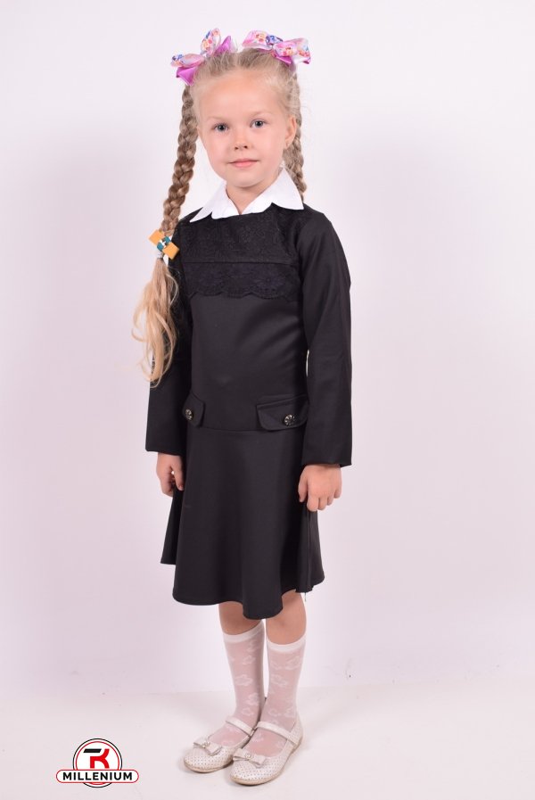 Платье для девочки (цв.черный) PEIDA Рост в наличии : 128, 134, 140 арт.5300