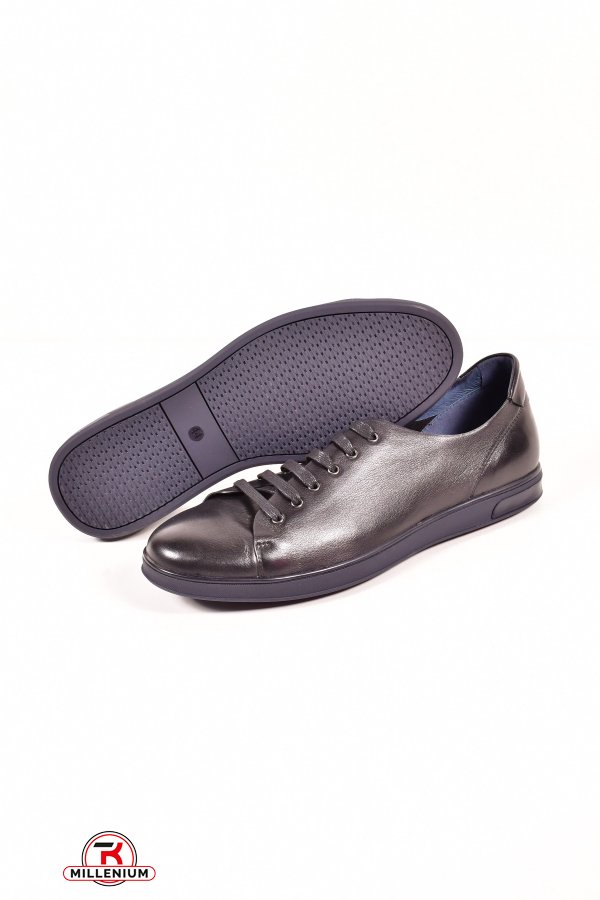Туфли  мужские из натуральной кожи (цв.черный) Boss Victori Размеры в наличии : 41, 42 арт.Z546