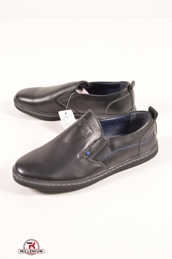 Туфли для мальчика (цв.чёрный) EeBb Размеры в наличии : 34, 35 арт.G113