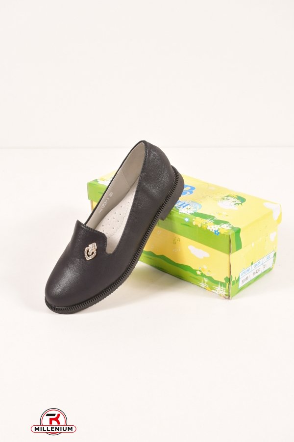 Туфли для девочки (цв.черный) "Башили" Размер в наличии : 33 арт.9G183-1
