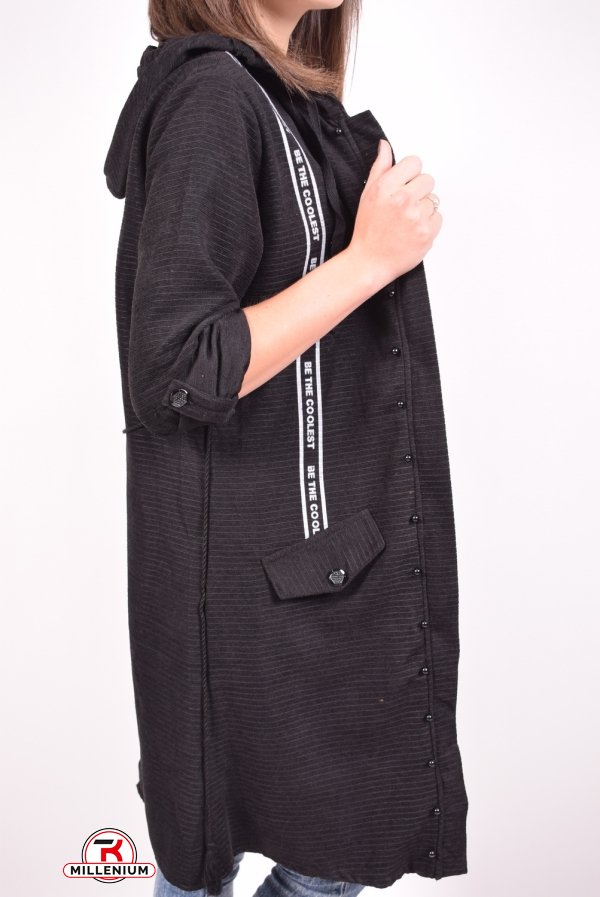 Сорочка туніка (кол. Чорний) жіноча Gem Volante Розмір в наявності : 42 арт.1013