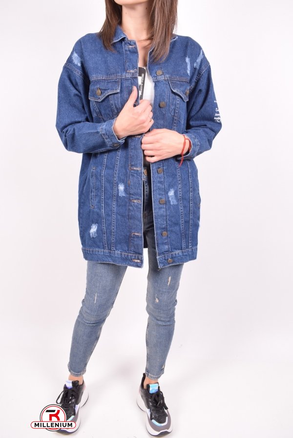 Піджак джинсовий жіночий (color 2) Lady Forgina Розміри в наявності : 40, 42 арт.3321