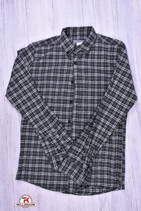 Рубашка мужская байковая (цв.т.серый) YARGI Размер в наличии : 38 арт.13.4