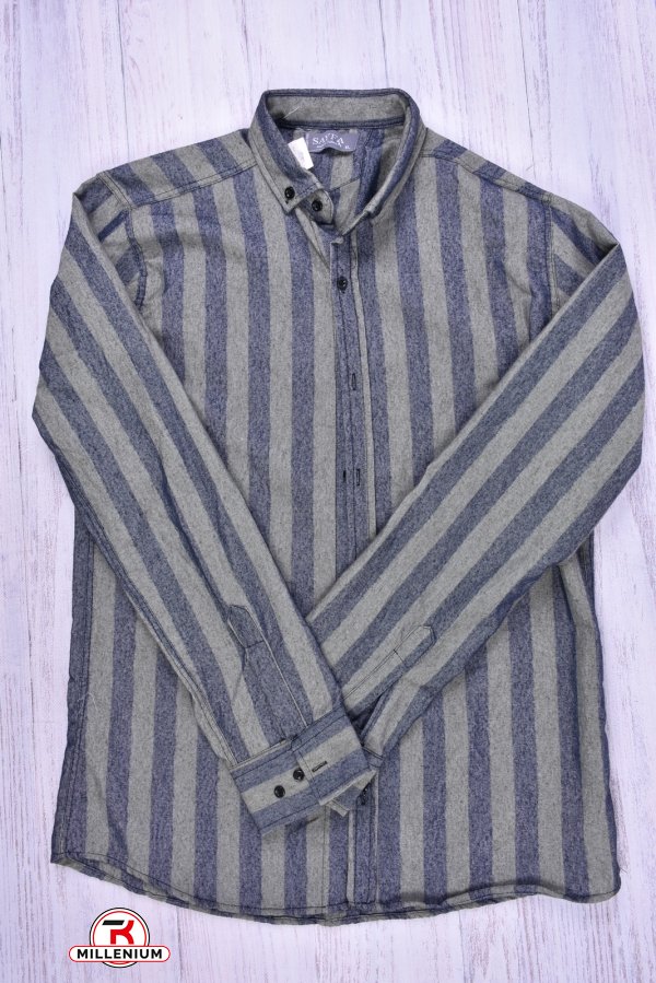 Рубашка мужская  (цв.синий/оливковый) YARGI Размеры в наличии : 40, 42, 44 арт.16.2