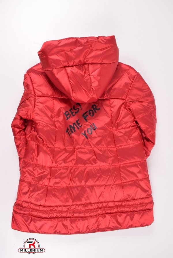 Куртка для дівчинки з плащівка демісезонний (кол. Бордовий) Зріст в наявності : 158 арт.Рикардо