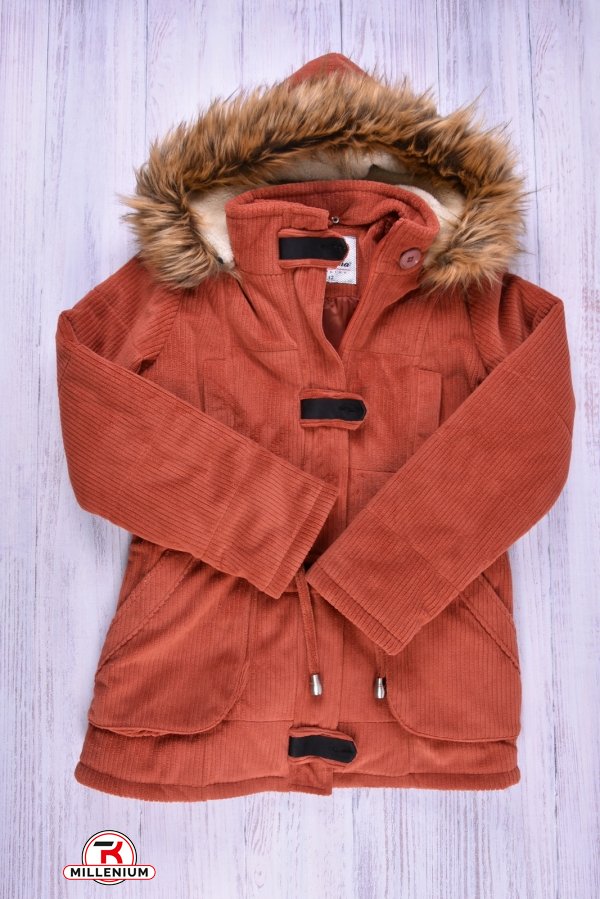 Куртка парка женская (цв.горчичный) демисезонная GREMONA Размеры в наличии : 42, 44 арт.3307