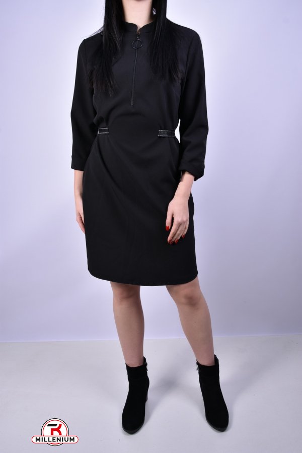Платье женское (цв.черный)  Salkim (Lycra 2%,Polyester 49%,Viscose 49%) Размеры в наличии : 42, 44, 48 арт.012-77541