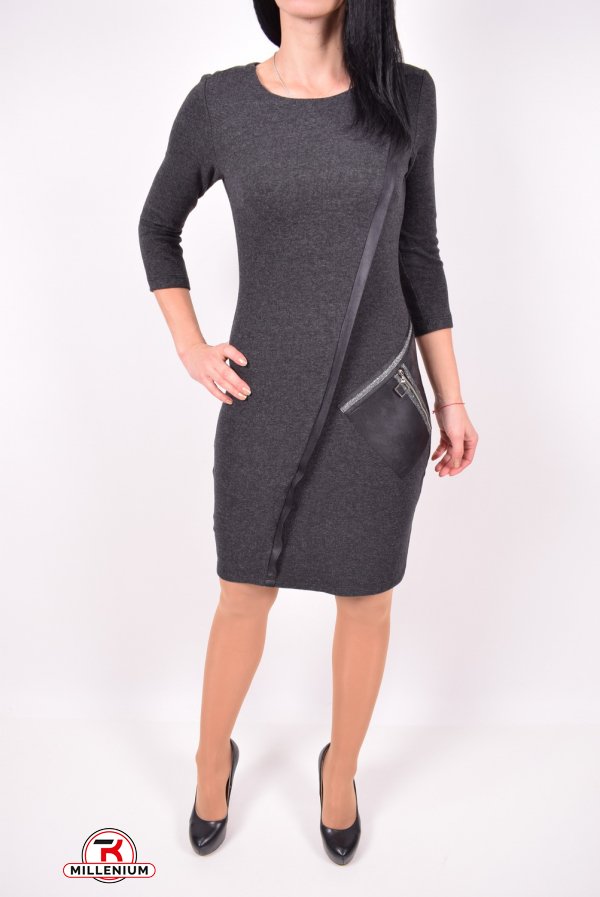 Сукня жіноча (кол. Чорний) трикотажне DShi Розміри в наявності : 38, 40, 42 арт.033-8227