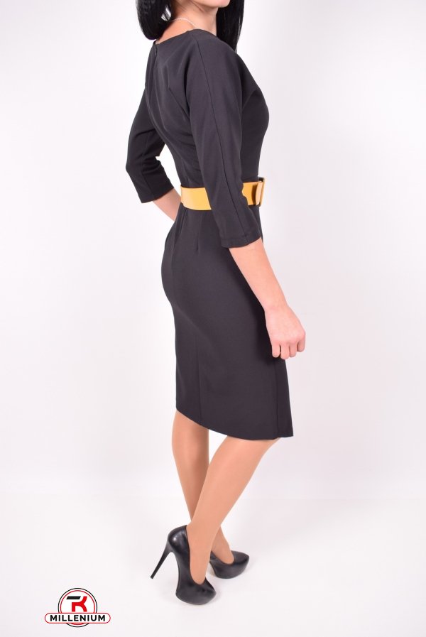 Платье женское с поясом (цв.черный) ONCU Размер в наличии : 40 арт.016-6232