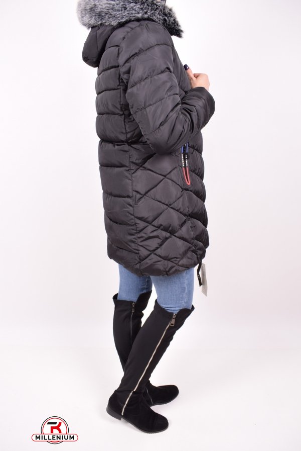 Куртка жіноча (кол. Чорний) демісезонна з плащової тканини Розмір в наявності : 38 арт.716