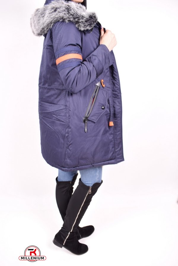Куртка жіноча (кол. Т. Синій) демісезонна з плащової тканини Розміри в наявності : 40, 44 арт.806